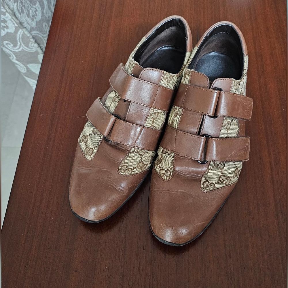Gucci Leather Low Trainers 43 1/2